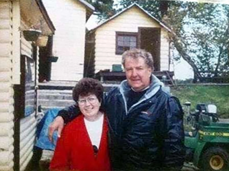 Betty and Jerry Fisher | Grassy Narrows Lodge Betty and Jerry Fisher at Grassy Narrows Lodge during their years of ownership on Lake of the Woods
