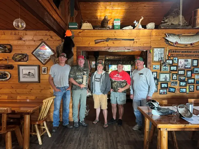 grassy-narrows-womens-week-lodge-gathering_1 Guests gathering inside Grassy Narrows Lodge
