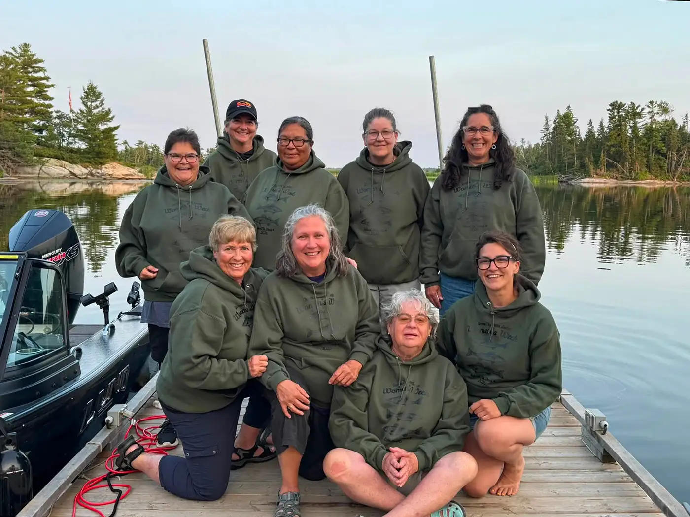 Grassy Narrows Lodge waterfront during Women's Week